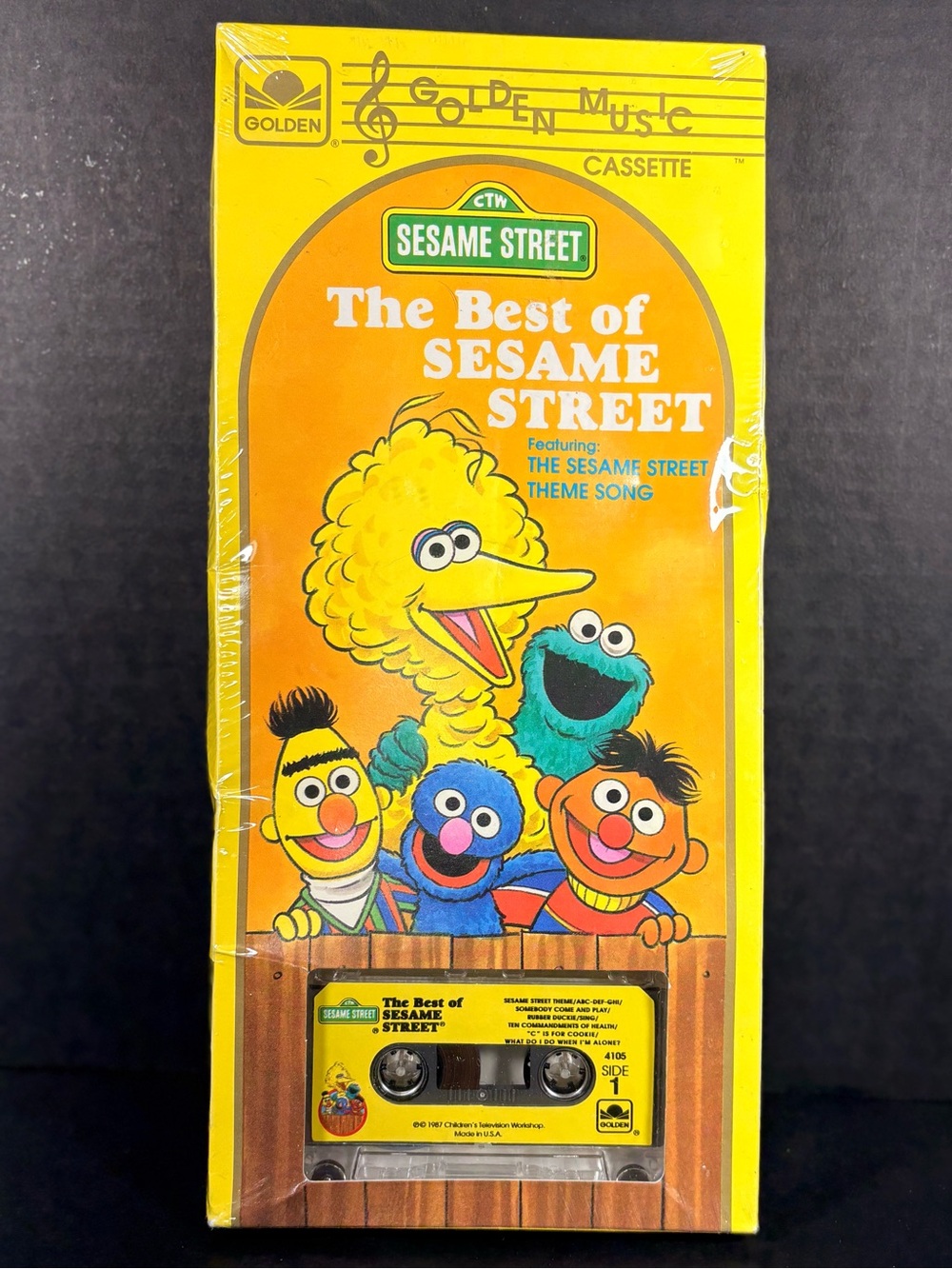 Vintage 1987 Sesame Street Best Of Cassette Golden Music 4105 SEALED NOS